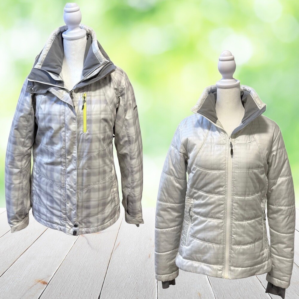 COLUMBIA Interchange Omni Heat Omni Tech 3 In 1 Jacket Waterproof Hooded Sz M